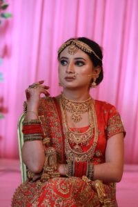 Portrait of Woman Wearing Colorful Sari 